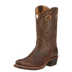 Ariat Boots: Men's 10002227 Square Toe Roughstock Cowboy Boots -Carlos Trendy 10002227 3 4