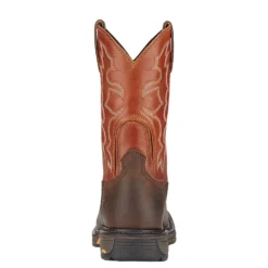Ariat 10005888 Men's Workhog Orange Square Toe Cowboy Boots 7 Ariat 10005888 Men's Workhog Orange Square Toe Cowboy Boots -Carlos Trendy 10005888 heel