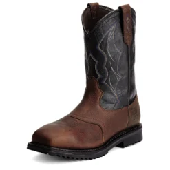 Ariat Boots: Men's Black Waterproof 10012932 Safety Toe EH Rigtek Boots 9 Ariat Boots: Men's Black Waterproof 10012932 Safety Toe EH Rigtek Boots -Carlos Trendy 10012932 3 4 front