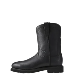Ariat Boots: Men's Black 10021473 Sierra Pull On Steel Toe Work Boots 8 Ariat Boots: Men's Black 10021473 Sierra Pull On Steel Toe Work Boots -Carlos Trendy 10021473 side