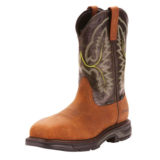 Ariat Boots: Men's 10024966 Brown WorkHog Xt 11" Waterproof Carbon Toe Pull On Work Boots 5 Ariat Boots: Men's 10024966 Brown WorkHog Xt 11" Waterproof Carbon Toe Pull On Work Boots - Image 5