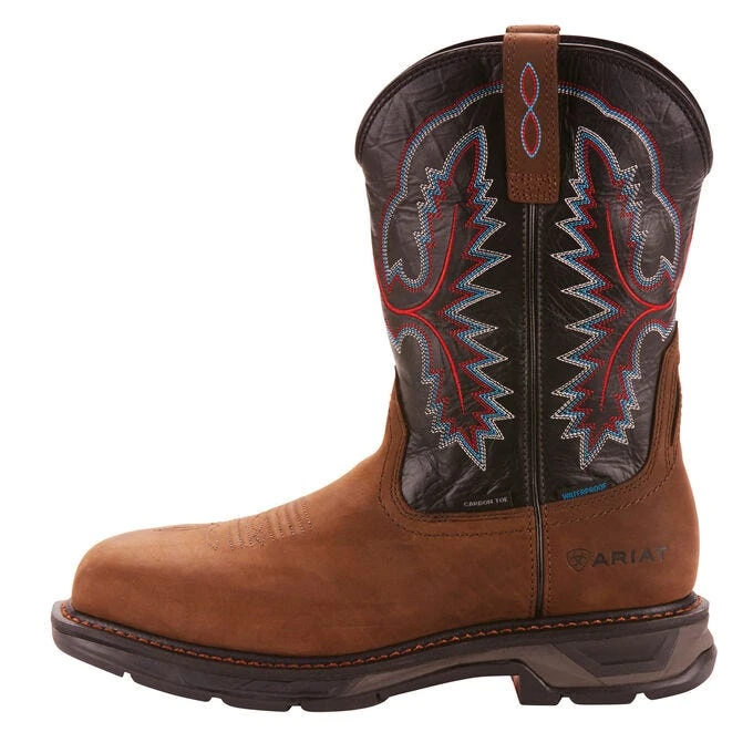 Ariat Boots: Men's 10024968 Brown WorkHog XT Carbon Toe 11" Waterproof Pull On Work Boots 4 Ariat Boots: Men's 10024968 Brown WorkHog XT Carbon Toe 11" Waterproof Pull On Work Boots - Image 4