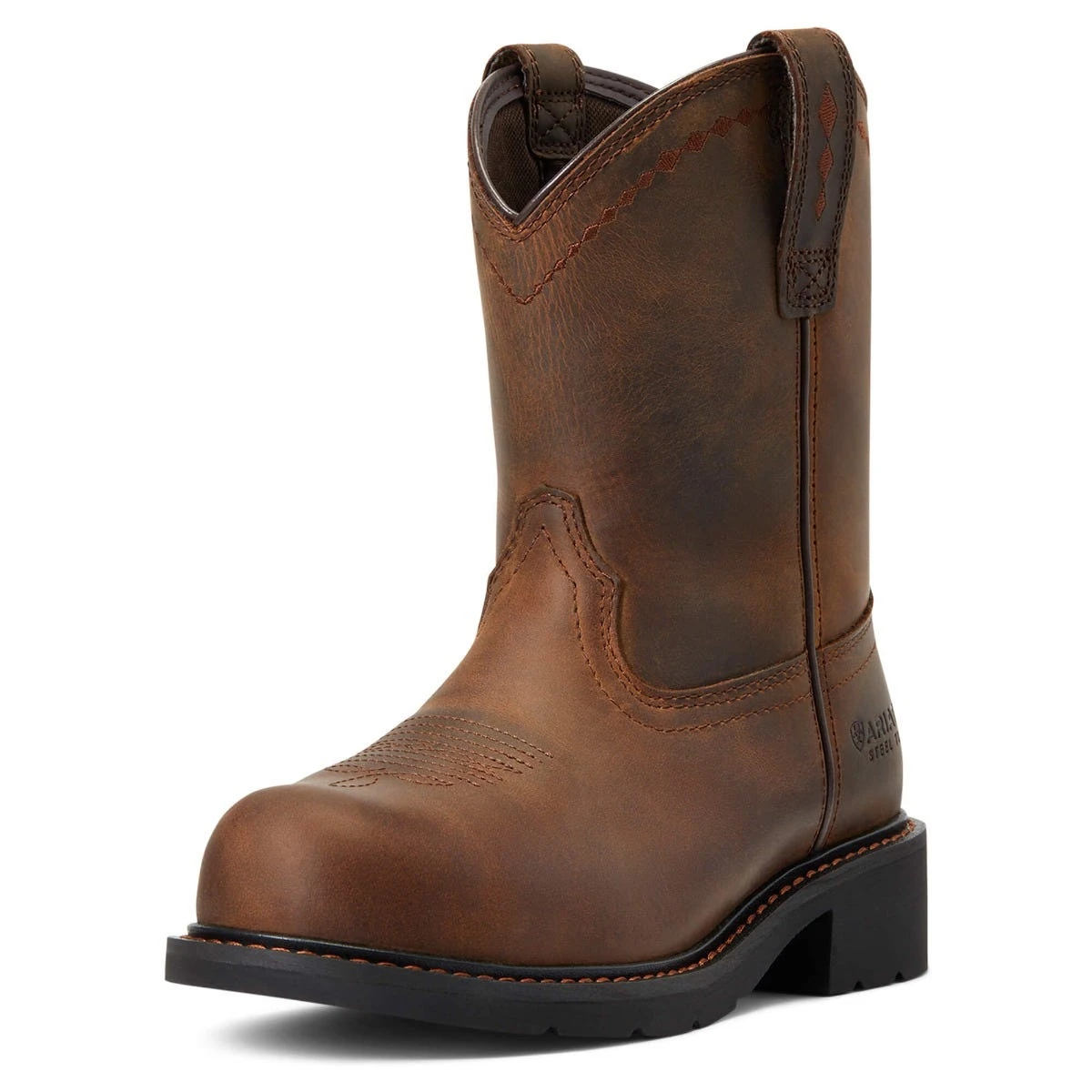 Ariat Boots: Women's 10040431 Brown Steel Toe Fatbaby Pull On Work Boots 1 Ariat Boots: Women's 10040431 Brown Steel Toe Fatbaby Pull On Work Boots