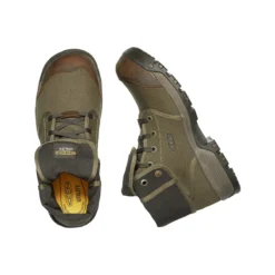 Keen Utility Boots: Men's 1026364 Military Olive Black Carbon Fiber Toe Roswell Mid 6" EH Work Boot -Carlos Trendy 1026364 pldedit