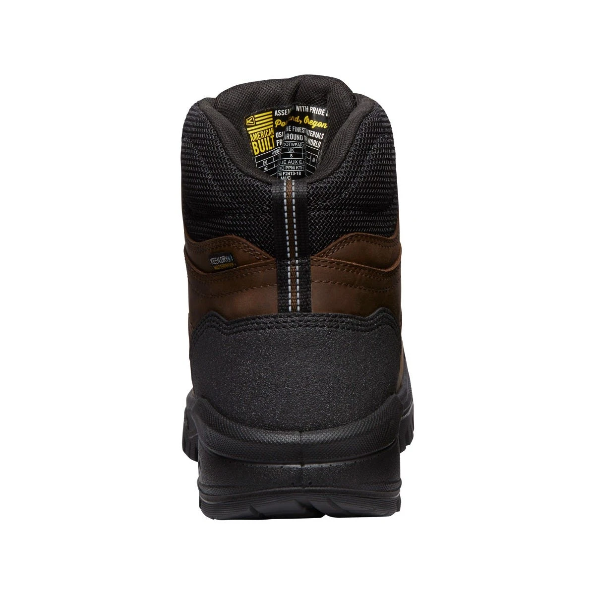 Keen Utility Boots: Men's 1027107 Dark Earth Black Carbon Fiber Toe Internal Met Gaurd 6" Waterproof Work Boot 3 Keen Utility Boots: Men's 1027107 Dark Earth Black Carbon Fiber Toe Internal Met Gaurd 6" Waterproof Work Boot - Image 3