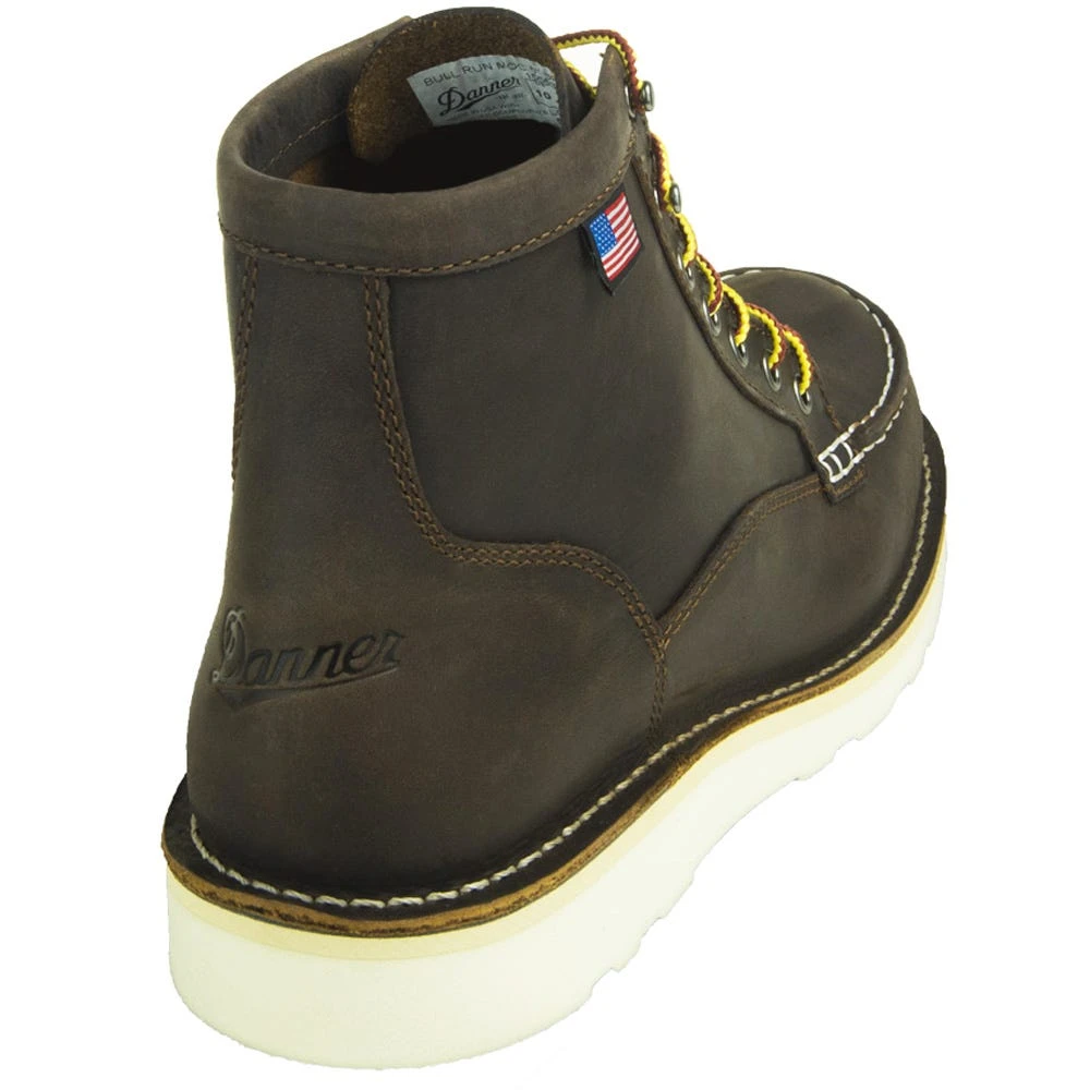 Danner Boots: Men's Brown Moc Toe 15563 Bull Run Soft Toe Work Boots 3 Danner Boots: Men's Brown Moc Toe 15563 Bull Run Soft Toe Work Boots - Image 3