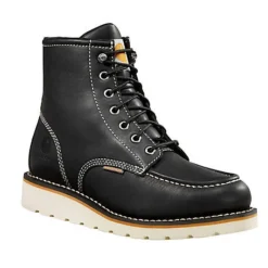 Carhartt Boots: Women's FW6021-W Black 6-Inch Soft Toe Wedge Work Boot