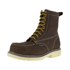 Iron Age Boots: Men's IA5082 BRN Brown 8" Wedge Work Boot, Comp Toe -Carlos Trendy 2