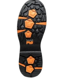 Timberland Pro Boots: Men's A1VXG Brown Helix HD Composite Toe Met Guard Work Boot -Carlos Trendy 24411 a1vxgsole