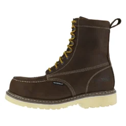 Iron Age Boots: Men's IA5082 BRN Brown 8" Wedge Work Boot, Comp Toe -Carlos Trendy 3
