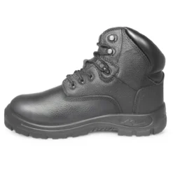 Genuine Grip Boots: Women's 670 Black Composite Toe Poseidon Metatarsal Guard EH Work Boot -Carlos Trendy 6070 4 1