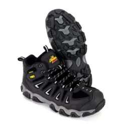 Thorogood Boots: Men's 804-6490 Black Crosstrex I-Met Steel Toe Hiker Work Boot -Carlos Trendy 6490 3edit