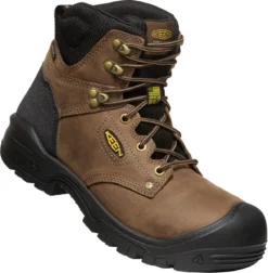 Keen Utility Boots: Men's 1026489 Dark Earth Black Soft Toe 6" Waterproof Independence Boot