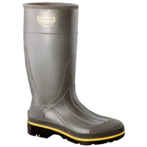 Servus Boots: Men's 75101 Gray Black Steel Toe Waterproof PVC 15IN Boot 3 Servus Boots: Men's 75101 Gray Black Steel Toe Waterproof PVC 15IN Boot - Image 3