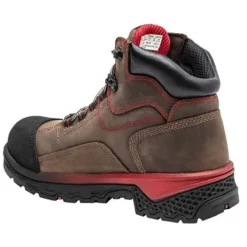 Timberland Pro Boots: Men's A1WSB Brown Red Bosshog Composite Toe Waterproof 6" Work Boot -Carlos Trendy a1wsb 3edit