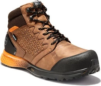 Timberland Pro Boots: Men's A1ZR1 Brown Orange Reaxion Composite Toe Waterproof Hiker 1 Timberland Pro Boots: Men's A1ZR1 Brown Orange Reaxion Composite Toe Waterproof Hiker