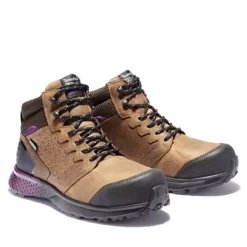 Timberland Pro Boots: Women's A219B Brown Purple Reaxion Composite Toe Waterproof Hiker 10 Timberland Pro Boots: Women's A219B Brown Purple Reaxion Composite Toe Waterproof Hiker -Carlos Trendy a219b 5edit