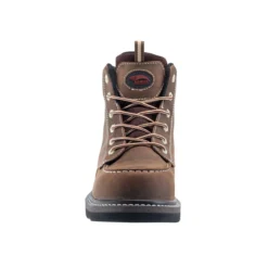 Avenger Boots: Men's A7607 Brown Soft Toe 6" Waterproof EH Moc Wedge Work Boot -Carlos Trendy a7607 2