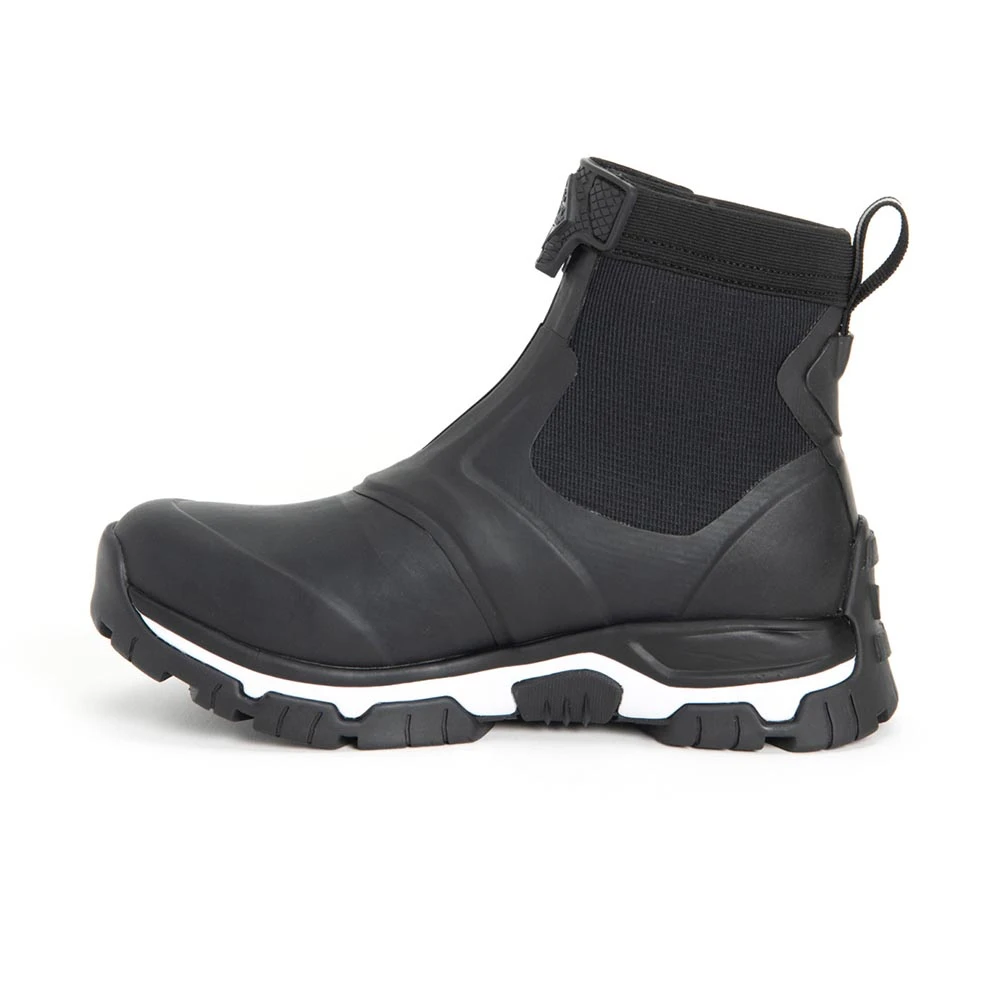 Muck Boots: Women's AXWZ 000 Black White Apex Mid Zip Boot 3 Muck Boots: Women's AXWZ 000 Black White Apex Mid Zip Boot - Image 3