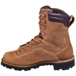 Danner Boots: Men's 17315 EH Brown Waterproof USA-Made Quarry Boots -Carlos Trendy banner 17315 i 01
