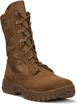 Belleville Boots: Men's C320 USA-Made Dark Tan One Xero Assault Military Boots