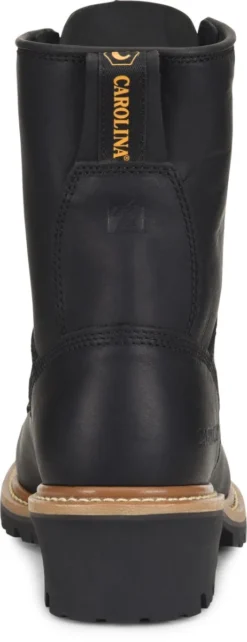 Carolina Boots: Men's CA1825 Black 8" Steel Toe Elm Logger Boot 11 Carolina Boots: Men's CA1825 Black 8" Steel Toe Elm Logger Boot -Carlos Trendy ca1825 500xauto heel