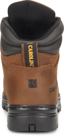 Carolina Boots: Men's CA3527 Brown Steel Toe Internal Met Guard EH Work Boots -Carlos Trendy ca3527 500xauto heel
