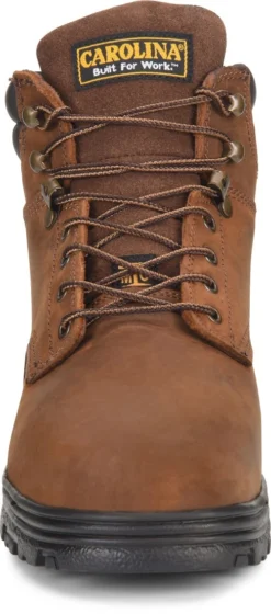 Carolina Boots: Men's CA3527 Brown Steel Toe Internal Met Guard EH Work Boots -Carlos Trendy ca3527 500xauto toe
