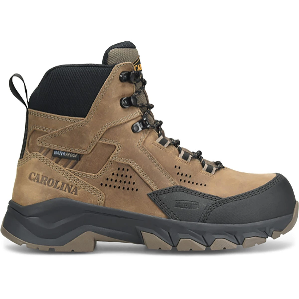 Carolina Boots: Men's CA4580 Brown Composite Toe Lightweight Waterproof Hiker Work Boot 2 Carolina Boots: Men's CA4580 Brown Composite Toe Lightweight Waterproof Hiker Work Boot - Image 2