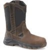 Carolina Boots: Men's CA5557 Brown Composite Toe Subframe 10" Pull On Wellington Waterproof Work Boot