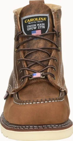 Carolina Boots: Men’s CA7011 Old Town Folklore AMP USA 6” Domestic Moc Toe Wedge Work Boot -Carlos Trendy ca7011 500xauto toe