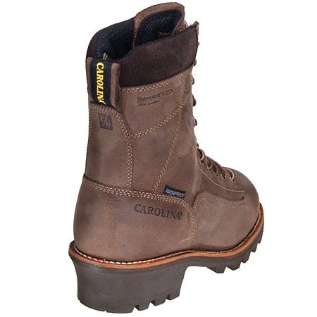 Carolina Boots: Men's Brown 8 Inch Waterproof CA7022 Logger Boots 7 Carolina Boots: Men's Brown 8 Inch Waterproof CA7022 Logger Boots - Image 7