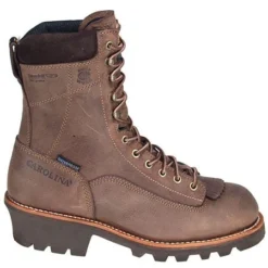 Carolina Boots: Men's Brown 8 Inch Waterproof CA7022 Logger Boots 10 Carolina Boots: Men's Brown 8 Inch Waterproof CA7022 Logger Boots -Carlos Trendy ca7021st carolinao 01 1