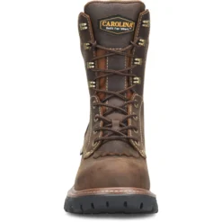 Carolina Boots: Men's CA7837 Brown Composite Toe 8" Capacity Cardinal Waterproof Logger Work Boot -Carlos Trendy ca7837 500xauto toeedit