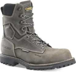 Carolina Boots: Men's CA8532 Grey 8” Waterproof Composite Toe Work Boots
