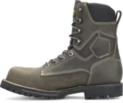 Carolina Boots: Men's CA8532 Grey 8” Waterproof Composite Toe Work Boots -Carlos Trendy ca8532 500xauto instep