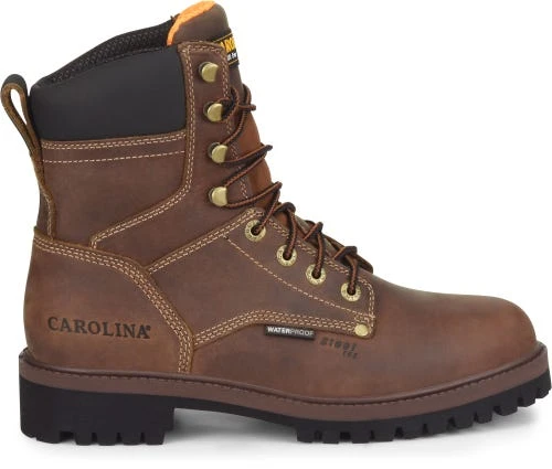 Carolina Boots: Men's CA8585 8" Silvanus Steel Toe Waterproof Work Boot 2 Carolina Boots: Men's CA8585 8" Silvanus Steel Toe Waterproof Work Boot - Image 2