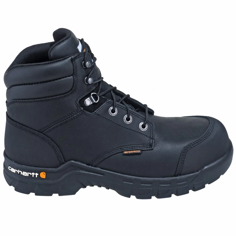 Carhartt Boots: Men's CMF6371 Black 6-Inch Waterproof Composite Toe Rugged Flex EH Boots 4 Carhartt Boots: Men's CMF6371 Black 6-Inch Waterproof Composite Toe Rugged Flex EH Boots - Image 4