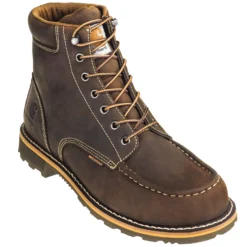 Carhartt Boots: Men's CMW6197 Brown Waterproof 6-Inch General Toe Work Boots -Carlos Trendy carhartt cmw6197 p 01
