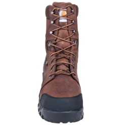 Carhartt Boots: Men's CMF8720 Brown Met Guard Waterproof 8-Inch Work Boots -Carlos Trendy carhartt cwf8720 f 01