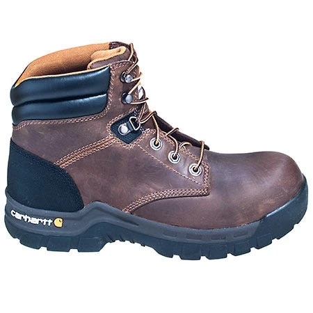 Carhartt Boots: Men's Brown CMF6066 Slip Resistant Leather Work Flex EH Boots 4 Carhartt Boots: Men's Brown CMF6066 Slip Resistant Leather Work Flex EH Boots - Image 4