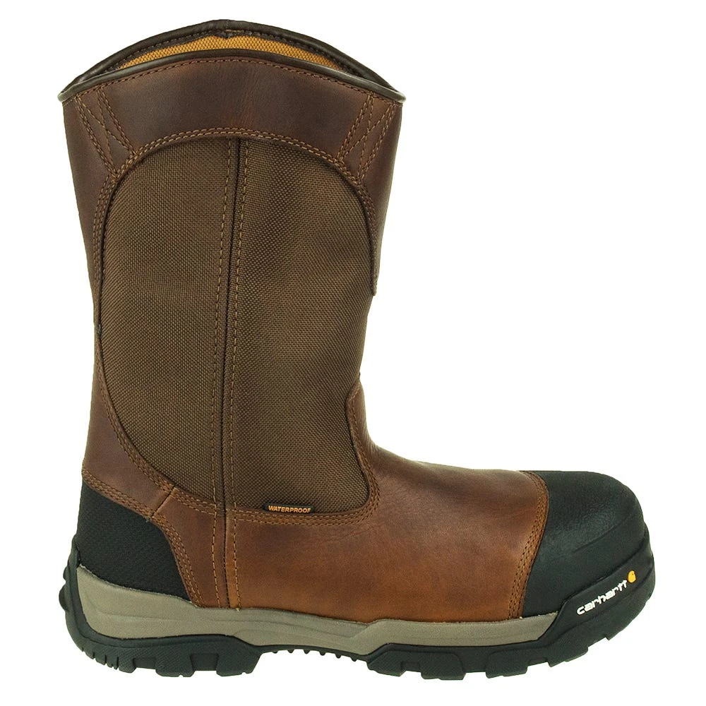 Carhartt Boots: Men's CME1355 Brown Composite Toe Waterproof Pull On Boots 4 Carhartt Boots: Men's CME1355 Brown Composite Toe Waterproof Pull On Boots - Image 4