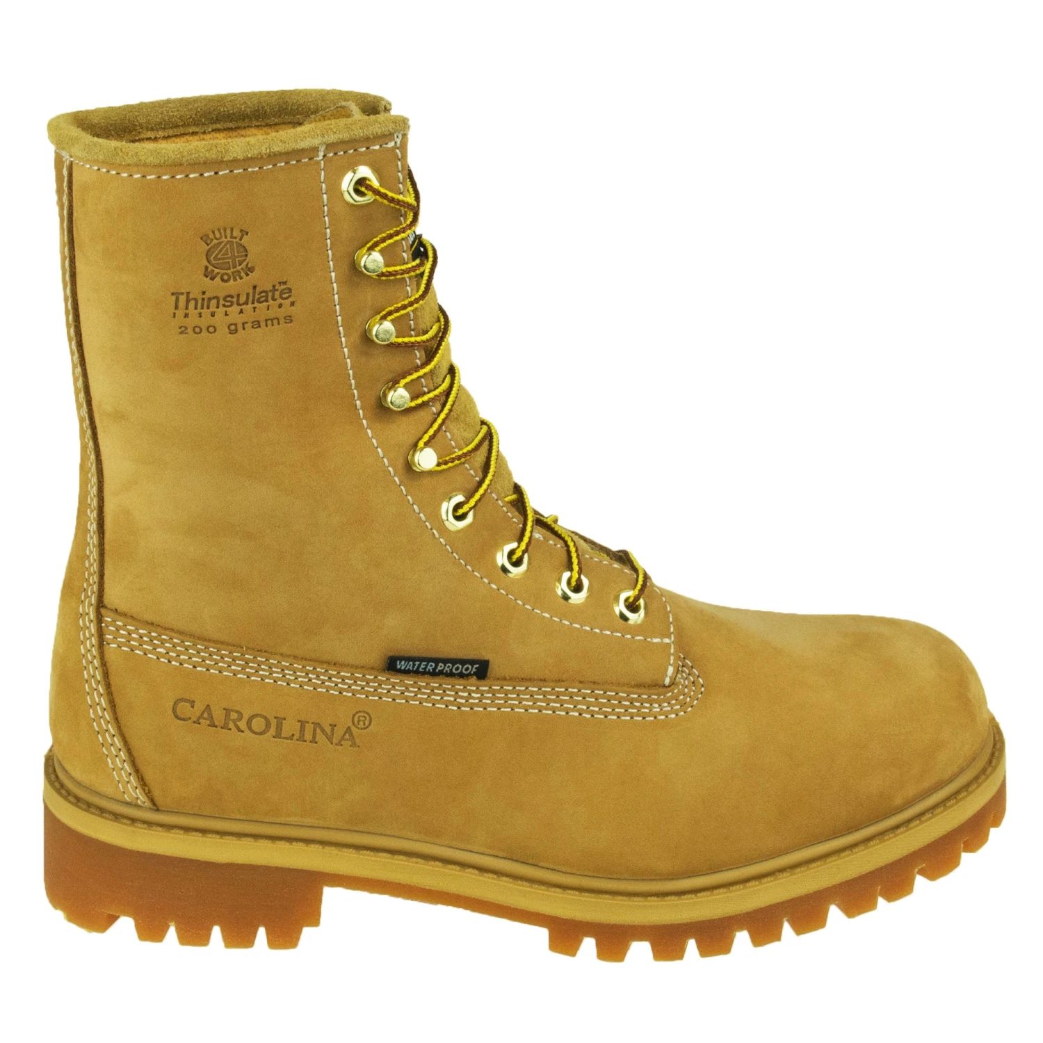 Carolina Boots: Men's CA7145 Soft Toe Wheat Waterproof Insulated Work Boots 4 Carolina Boots: Men's CA7145 Soft Toe Wheat Waterproof Insulated Work Boots - Image 4