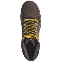 Caterpillar Boots: Men's P90803 Steel Toe EH Outline Seal Brown Work Boots -Carlos Trendy cat 90803 t 01