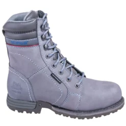 Caterpillar Boots: Women's 90565 Steel Toe Waterproof Grey Echo Work Boots -Carlos Trendy cat p90565 o 01