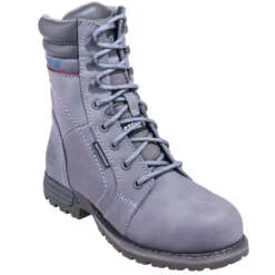Caterpillar Boots: Women's 90565 Steel Toe Waterproof Grey Echo Work Boots -Carlos Trendy cat p90565 p 01