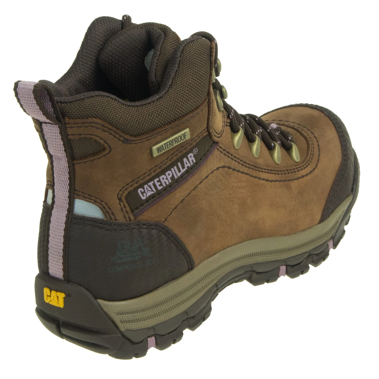 Caterpillar Boots: Women's Ally 90760 Brown Composite Toe Work Boots 1 Caterpillar Boots: Women's Ally 90760 Brown Composite Toe Work Boots