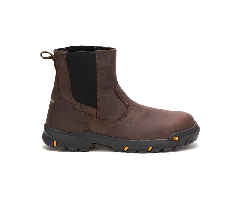 Caterpillar Boots: Men's P91026 Brown Wheelbase Steel Toe Work Boot 1 Caterpillar Boots: Men's P91026 Brown Wheelbase Steel Toe Work Boot