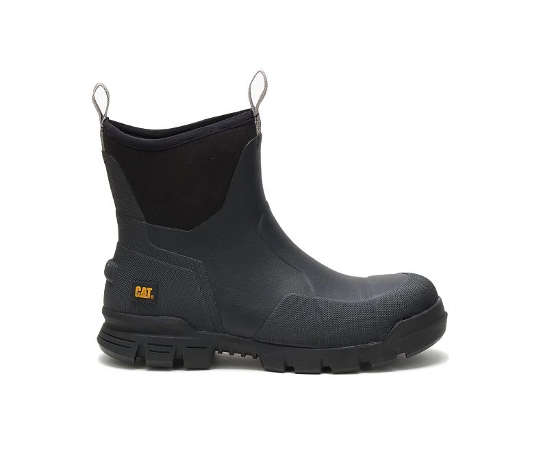 Caterpillar Boots: Unisex P91141 Black Stormers Steel Toe Waterproof Rubber Work Boot 6 Caterpillar Boots: Unisex P91141 Black Stormers Steel Toe Waterproof Rubber Work Boot - Image 6