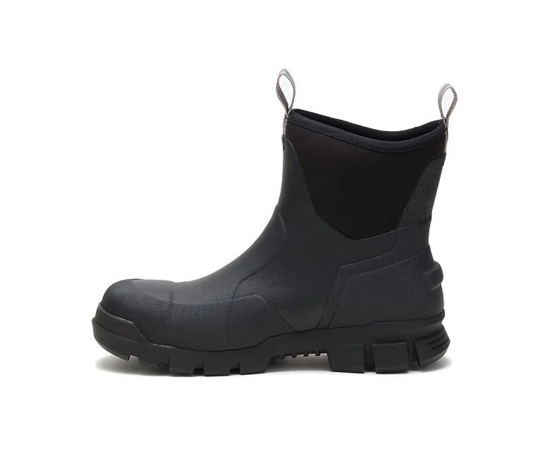 Caterpillar Boots: Unisex P91141 Black Stormers Steel Toe Waterproof Rubber Work Boot 4 Caterpillar Boots: Unisex P91141 Black Stormers Steel Toe Waterproof Rubber Work Boot - Image 4